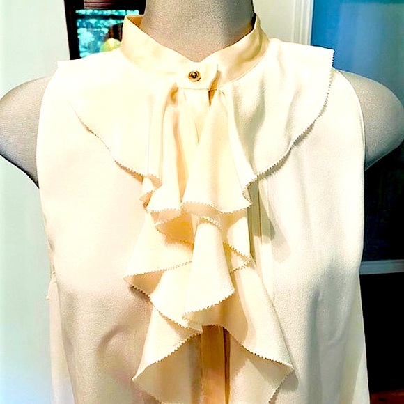 Roberto Cavalli Sleeveless Silk Blouse - Picture 2 of 12